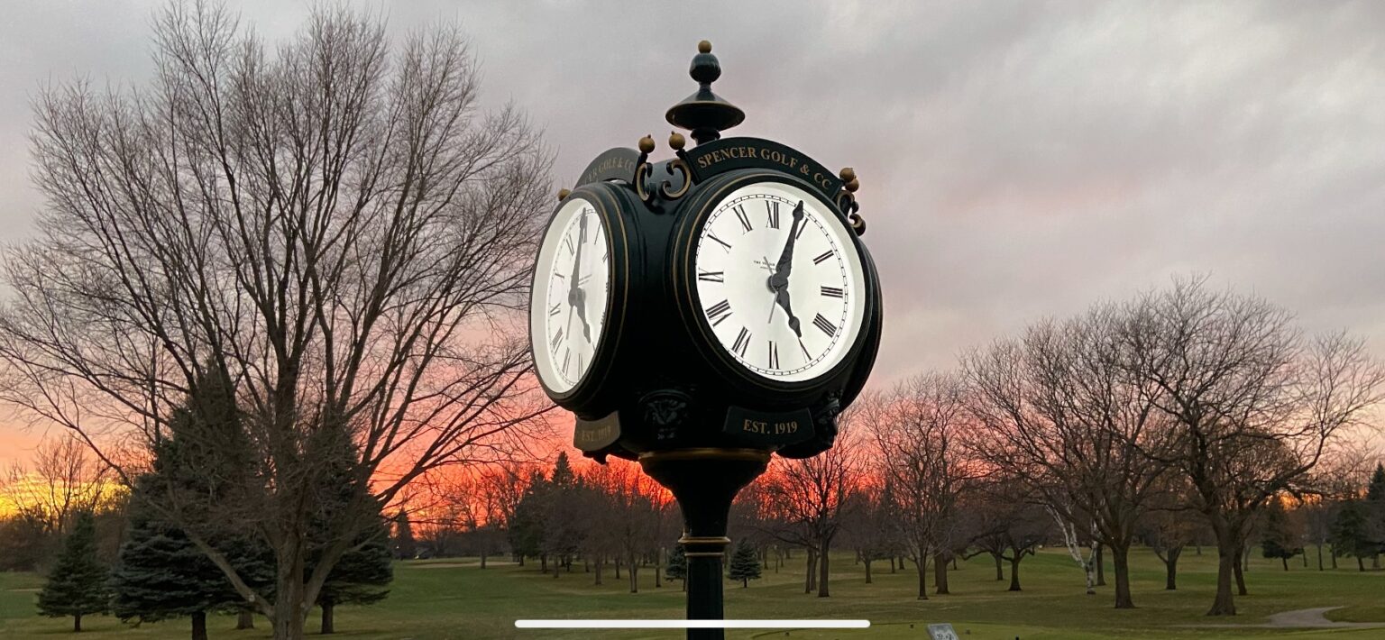 Spencer Golf and Country Club - Clock